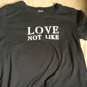 black forever 21 teeshirt, size small